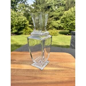 Baccarat Pearl Lead Crystal Vase 10-1/4” ~signed
